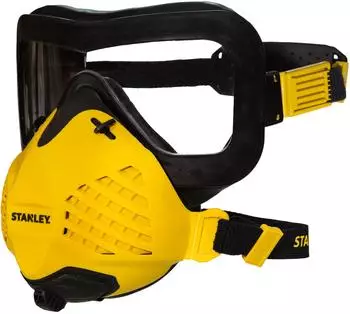 Stanley All-in-One Visier & Staubmaske Atemschutz, gelb (F03.1.005)