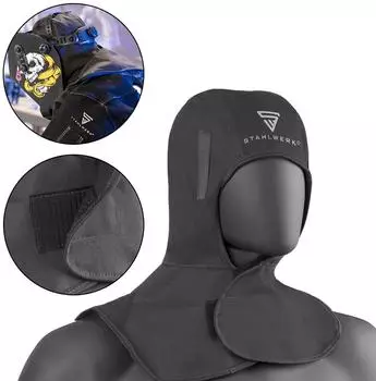Stahlwerk Schwei&szlig;haube flammhemmend, One Size, schwarz (4994)