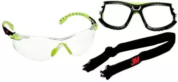 3M Solus Schutzbrille anti-beschlag, gr&uuml;n/schwarz (S1201SGAF-TSKT)