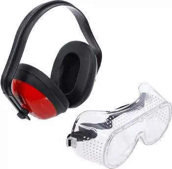 BGS Arbeitssicherheit-Set, Schutzbrille & Ohrsch&uuml;tzer, 2-tlg. (93626)
