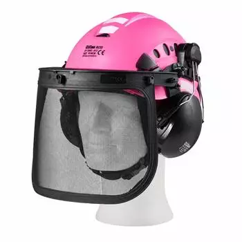 Trutzholm Forstschutzhelm mit Visier und Geh&ouml;rschutz, pink (13186)