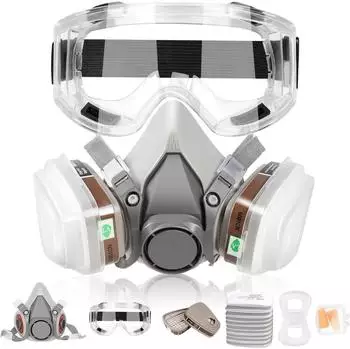 LuxusKollektion LAMANICE FFP3 Atemschutzmaske mit Filter, Schutzbrille & Ohrst&ouml;psel