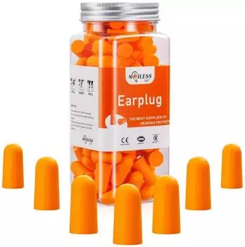 LuxusKollektion Schaumstoff-Ohrst&ouml;psel orange, 60 Paar, NRR 38dB