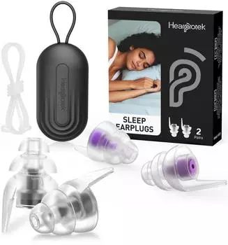 LuxusKollektion Ohrst&ouml;psel zum Schlafen, Silikon, 36dB, 2 Paar