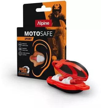 ALPINE Hearing Protection Motorrad-Ohrstöpsel Alpine Motosafe Sport 2026 (111.23.402)