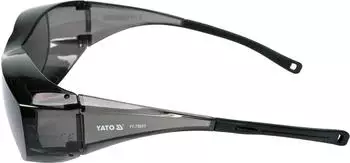 Yato Schutzbrille grau, Überbrille mit verstellbaren Bügeln (YT-73603)