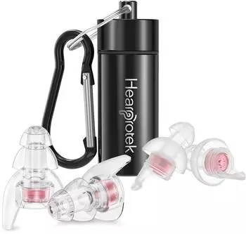 LuxusKollektion Konzert-Ohrstöpsel High Fidelity 20dB, rosa (2er Pack)
