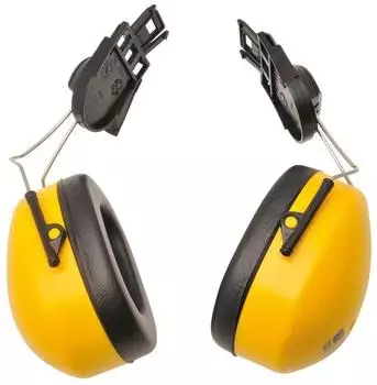 Portwest PW42 Clip-On Geh&ouml;rschutz f&uuml;r Helme, gelb (PW42YER)