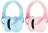 ProCase Kinder-Kapselgehörschutz NRR 24dB, faltbar, rosa/blau, 2er-Set