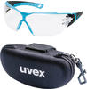 Uvex 9198256, Uvex pheos cx2 9198256 Schutzbrille Schwarz, Hellblau EN 170 DIN...