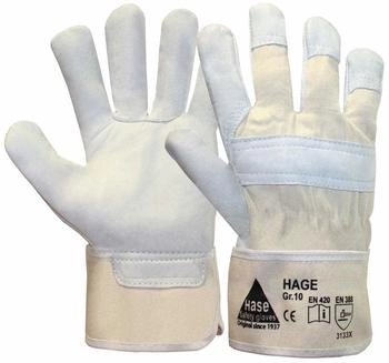 Hase Safety 290900 Hage Rindnarbenleder-Schutzhandschuhe beige/grau (12 Paar)