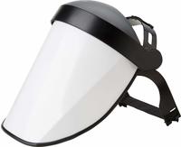 FORTIS Gesichtsschutzschirm Visier EN166:2001B klare Polycarbonatscheibe...