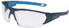 uvex i-works 9194171 Schutzbrille inkl. UV-Schutz Anthrazit, Blau EN 170 DIN 170