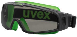 Uvex Vollsichtbrille u-sonic 9308 grau/lime