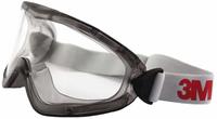 3M 2890SA, 3M 2890SA Vollsichtbrille mit Antibeschlag-Schutz, inkl. UV-Schutz Grau EN