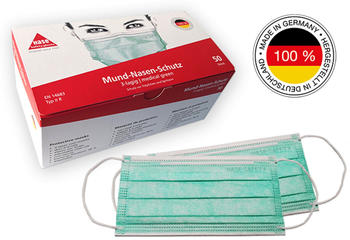 Hase Safety Mund- Nasen- Schutzmasken Typ IIR 50 Stück