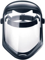 Bionic 1011933 Schutzvisier Schwarz Transparent EN 166 DIN