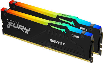 Kingston FURY Beast RGB 32GB Kit DDR5-6000 CL30 (KF560C30BBEAK2-32)