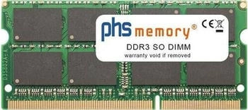 PHS-memory 8GB DDR3 passend für Congatec conga-IA3 SO DIMM 1600MHz Motherboard-Speicher