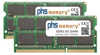 PHS-memory 16GB (2x8GB) Kit DDR3 passend für Synology RackStation RS2416+ SO DIMM