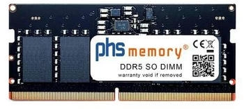 PHS-memory 8GB DDR5 passend für Shuttle XPC slim DS50U5 SO DIMM 5600MHz Barebone