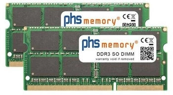 PHS-memory 16GB (2x8GB) Kit Arbeitsspeicher DDR3 für QNAP TS-453 Pro Speicher SO DIMM PC3L-12800S 2Rx8 PHS-memory 16GB (2x8GB) Kit Arbeitsspeicher DDR3 für QNAP TS-453 Pro Speicher SO DIMM PC3L-12800S 2Rx8