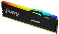 KINGSTON FURY Beast RGB schwarz DIMM 32GB, DDR5-6000, CL36-44-44