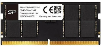 Silicon Power 16GB DDR5-5600 CL46 (SP016GBSVU560F02)
