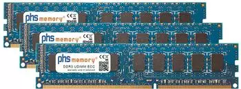PHS-memory 24GB (3x8GB) Kit Speicher kompatibel mit HP ProLiant BL460c Gen6 (G6) DDR3 UDIMM ECC 1333MHz PC3-10600E (SP580175)