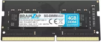 Brainzap DDR4 SO-DIMM 4GB 2400MHz CL17 Notebook (BS-D4-4G-SO-1R-2400T-SBB-11)