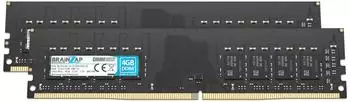 Brainzap DDR4 RAM 8GB (2x4GB) 2133MHz DIMM CL15 Unbuffered Non-ECC (BS-D4-8GK2-1R-2133P-UB0-10)