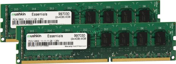 Mushkin Essentials 8GB Kit DDR3 PC3-12800 CL11 (997030)