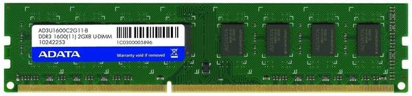 Adata 2GB DDR3-1600 CL11 (AD3U1600C2G11-B)