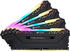 Corsair CMW64GX4M4C3000C15 RGB Pro 64GB (4 X 16GB) DDR4 3000MHz C15 XMP 2.0 Enthusiast LED-Beleuchtung Speicherkit, schwarz