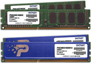 Patriot Signature 8GB Kit DDR3 PC3-10600 CL9 (PSD38G1600KH)