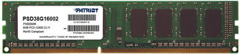 Patriot 8GB Kit DDR3 PC3-12800 CL9 (PSD38G16002)