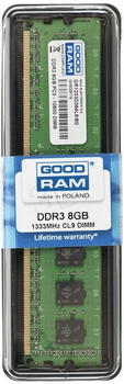 GoodRAM 8GB DDR3-1333 CL9 (GR1333D364L98G)