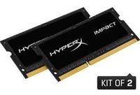 Kingston HyperX Laptop-Arbeitsspeicher Kit Impact Black HX316LS9IBK2/8 8GB 2 x 4GB DDR3L-RAM 1600MHz CL9 9-9-
