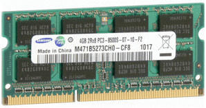 Samsung 4GB SO-DIMM DDR3 PC3-8500 CL7 (M471B5273CH0-CF8)