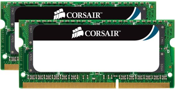Corsair 16GB Kit SO-DIMM DDR3 PC3-10600 CL9 (CMSO16GX3M2A1333C9)  Erfahrungen 4.4/5 Sternen