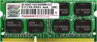 Transcend 8GB SO-DIMM DDR3 PC3-10600 CL9 (TS8GAP1333S)