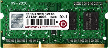 Transcend 2GB SO-DIMM DDR3 PC3-12800 CL11 (TS256MSK64W6N)