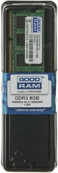 GoodRAM 8GB SODIMM DDR3-1600 CL11 (GR1600S3V64L11/8G)