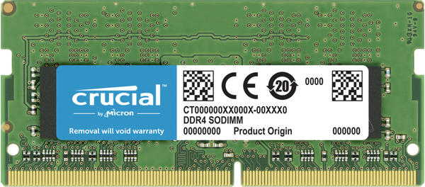 Crucial 4GB SODIMM DDR4-3200 CL22 (CT4G4SFS632A)