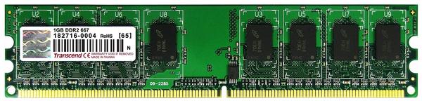 Transcend 1GB DDR2 PC2-5300 (TS1GCQ4300) CL5