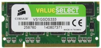 Corsair Value Select 1GB SO-DIMM DDR PC-2700 (VS1GSDS333) CL2.5