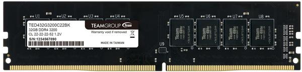 Team Elite 32GB DDR4-3200 CL22 (TED432G3200C2201)