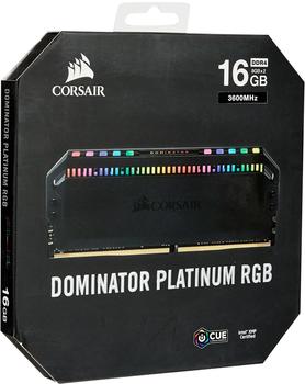 Corsair Dominator Platinum RGB 16GB Kit DDR4-3600 CL18 (CMT16GX4M2D3600C18)