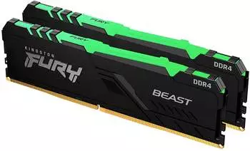 Kingston FURY Beast RGB 64GB Dual-Kit DDR4-3600 CL17 (KF436C18BBAK2/64)
