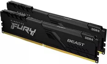 Kingston FURY Beast 64GB Dual-Kit DDR4-3200 CL16 (KF432C16BBK2/64) Kingston FURY Beast 64GB Dual-Kit DDR4-3200 CL16 (KF432C16BBK2/64)
